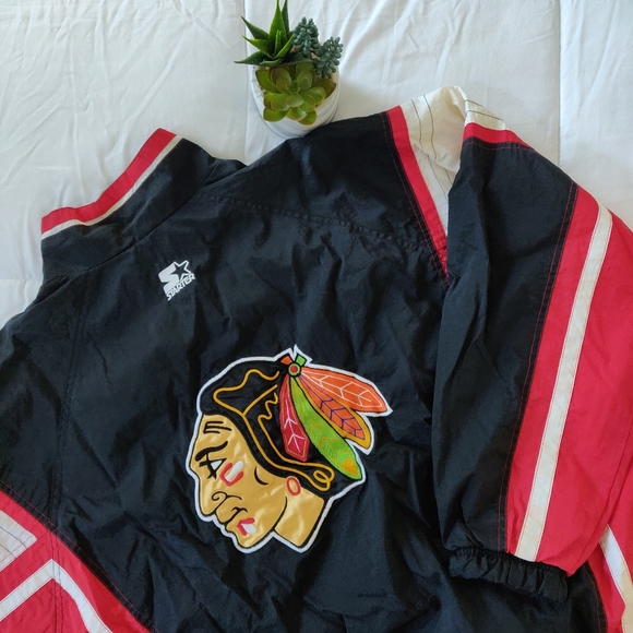 STARTER Jackets & Blazers - VINTAGE CHICAGO BLACKHAWKS STARTER JACKET